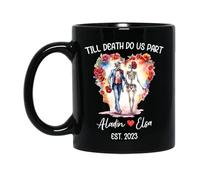 Till Death Do Us Part Drinking Cup Durable Tea Cup Unique Coffee Mug Fun Gifts Foe Sister Mom Office 330ml
