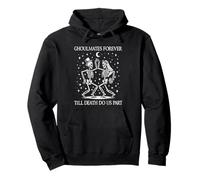 Till Death Do Us Part Skeleton Bride Groom Couple Matching Pullover Hoodie