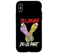 Till Death Do Us Part Zombie Hands Death Pastel Goth Couple Case for iPhone X/XS