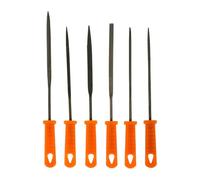 Till. - Precision Metal Files 160 mm | Set of 6 Pieces: Flat, Round, Half Round, Square, Third Point | Hardened Steel Blades