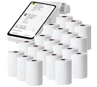 Till Rolls 57x40 Thermal Till Rolls, 70 GSM Thick, and 10.8 Meters Card Machine Paper Rolls 20