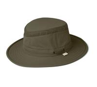 Tilley LTM5 Airflo Medium Brim Hat - Ultralight, Buoyant & Breathable, UPF 50+ Sun Protection, Water-Resistant, Olive, 8