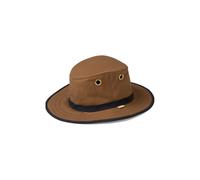 Tilley Hats TWC7 Waxed Cotton Outback Hat - Tan-Navy 7 3/4