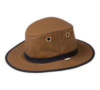 Tilley Hats TWC7 Waxed Cotton Outback Hat - Tan-Navy 7 3/8