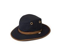 Tilley Men's Twc7 Outback Hat, Navy with Tan Trim, 7.25 UK
