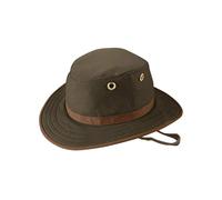 Tilley Unisex Twc7 Outback Hat, Green with Tan Trim, 7.75 UK