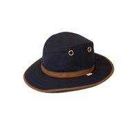 Tilley Men's Twc7 Outback Hat, Navy with Tan Trim, 7.75 UK