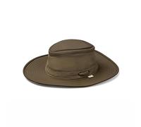 Tilley Women's Ltm6 Airflo Broad Brim Recycled Sun Hat, Olive, 7 1 8 UK