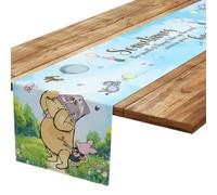Tillfuru Classic Winnie Baby Shower Decorations, Pooh Birthday Party Decor, Winnie Quotes Tablecloths, Winnie Blue Table Cloths, Pooh Gender Reveal Birthday Party Supplies for Boys 13×72 Inch