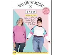 Tilly and the Buttons Drew Sweatshirt Sewing Pattern UK 6-34