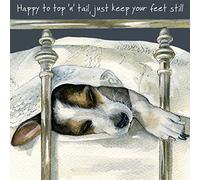 Tilly Jack Russell Terrier dog Blank Greeting Card - TOP and TAIL