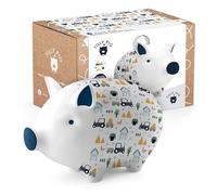 Tilly Pig Ceramic Piggy Bank Kids Boys Girls Fun Farm & Animals Design Money Box