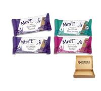 Tilly’s Scottish Confectionery Variety Pack - 4 x 90g Bars - Includes 2xScottish Tablet, 1xCreamy Fudge & 1x Toasted Coconut Macaroon - Authentic Handcrafted Gourmet Treats