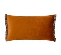 Tilly Velvet Frill Reversible Cushion Wylder Burnt Orange 40cm x 60cm