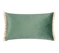 Tilly Velvet Frill Reversible Cushion Wylder Duck Egg Blue 40cm x 60cm