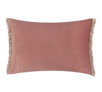Tilly Velvet Frill Reversible Cushion Wylder Dusty Pink 40cm x 60cm