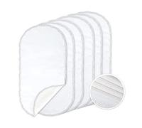 TILLYOU 6PK Larger Softer Changing Pad Liners Waterproof, 27" x 13" Washable Reusable Changing Table Cover Liners Double Layers, 100% Cotton Flannel Surface, 6 Count