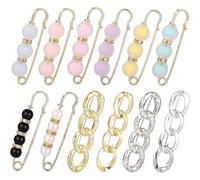TILONKJ 12 Pcs Adjustable Waist Clips for Trousers, Waistband Tightener
