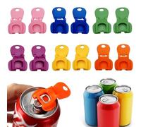 TILONKJ 12 Pcs Drink Can Opener, Easy Tab Opener and Drink Protector