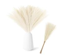 TILONKJ 30 pcs Champagne Pampas Grass,Pampas Grass Artificial, 55cm Pampases Gass Deco,Pampasgra Decor, Pampasgra Dried Flowers Deco Artificial Flowers Plants for Wedding Office Bedroom Living Room