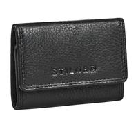 TILORD 'London' Mini Wallet Leather for Women & Men - RFID Purse Vintage Small Genuine Leather Coin Holder - Perfect Size for Pocket & Handbag - Ideal for Travel & Summer, Colour:Black