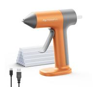Tilswall 4V Cordless Hot Glue Gun Kit with 20pcs 7x140mm Glue Sticks,Mini Pink Glue Gun,30s Fast Heat-Up,USB-C Rechargeable,Auto Shut-Off,Anti-Drip Nozzle for DIY Crafts,School Projects & Home Repairs
