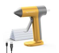 Tilswall 4V Cordless Hot Glue Gun Kit with 20pcs 7x140mm Glue Sticks,Mini Pink Glue Gun,30s Fast Heat-Up,USB-C Rechargeable,Auto Shut-Off,Anti-Drip Nozzle for DIY Crafts,School Projects & Home Repairs
