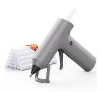 Tilswall Cordless Hot Glue Gun, 2000mAh Rechargeable Mini Glue Gun with 20 Glue Sticks, 90s Fast Heat-Up, Anti-Scald Silicone Tip, Portable Hot Melt Glue Gun for Crafts, DIY & Repairs, Gray