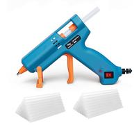Tilswall Hot Glue Gun Kit, 50W Mini Melt Gun with 75pcs 130mm Glue Sticks for Crafting, DIY, Art, Sealing, Home Repairs, Cards, and Glass