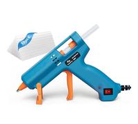 Tilswall Hot Glue Gun Kit（Pack of 1 Hot Glue Gun and 10 Glue Sticks), 50W Mini Melt Gun with 130mm Glue Sticks for Crafting, DIY, Art, Sealing, Home Repairs, Cards, and Glass