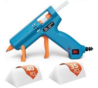 Tilswall Hot Glue Gun Kit（Pack of 1 Hot Glue Gun and 75 Glue Sticks), 50W Mini Melt Gun with 130mm Glue Sticks for Crafting, DIY, Art, Sealing, Home Repairs, Cards, and Glass