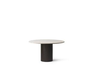 Tilt 494 Cabin Round Table Vipp Beige Marble/Dark Oak