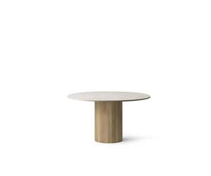 Tilt 494 Cabin Round Table Vipp Beige Marble/Light Oak