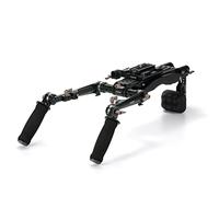 TILTA Camera Shoulder Rig with Dual Rosette Handgrip, Dual Quick Release Baseplate and Soft Velcro Shoulder Pad, Lightweight Video Film Making System Kit for DSLR Camera and Camcorder TA-LSR-B