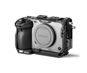 Tilta FX3 FX30 Cage Compatible with Sony FX3 FX30, Full Camera Cag | Includes HDMI Cable Clamp, Quick Release Plate, Features Cold Shoe, NATO Rail, 1/4"-20 3/8"-16 Threads, Black TA-T16-FCC-B
