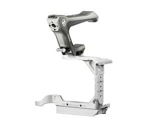TILTA Half Camera Cage Compatible with Sony ZV-E1 Lightweight Kit | Half Cage with Compact NATO Top Handle and 1/4″-20 Mounting Screw to NATO Rail Adapter - Silver