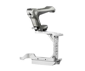 TILTA Half Camera Cage Compatible with Sony ZV-E1 with Compact NATO Top Handle and 1/4″-20 Mounting Screw to NATO Rail Adapter Lightweight Kit - Silver TA-T35-A-S