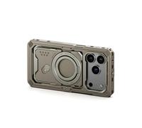 TILTA Khronos iPhone 17 Pro Case, Phone Cage Compatible with iPhone 17 Pro with Phone Lanyard and Screen Protector for Video Maker Videographer - Beige TK-IP17-PFC-BG