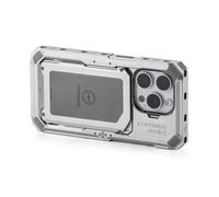 TILTA Khronos Phone Cage for iPhone 15 Pro, Aluminum Alloy Mobile Video Rig, Smartphone Case Stabilizer for Video Recording/YouTube/Live Streaming/Vlog/Videography - Titanium White TK-IP15-PFC-TW