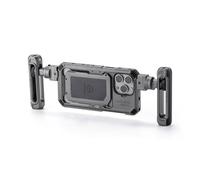 TILTA Khronos Phone Cage for iPhone 15 Pro Max with Adjustable Handle, Aluminum Alloy Mobile Video Rig, Smartphone Case Stabilizer for Video Recording/YouTube/Vlog - Space Gray TK-IP15-PMA-SG