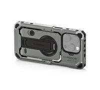 TILTA Khronos Phone Cage for iPhone 16 Pro, Aluminum Alloy Mobile Video Rig, Smartphone Case Stabilizer for Video Recording/YouTube/Live Streamin - Space Gray TK-IP16-PFC-SG