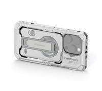 TILTA Khronos Phone Cage for iPhone 16 Pro, Aluminum Alloy Mobile Video Rig, Smartphone Case Stabilizer for Video Recording/YouTube/Live Streamin - Titanium White TK-IP16-PFC-TW