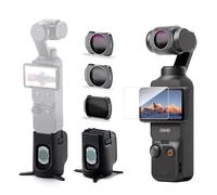 Tilta Light and Shadow Kit for DJI Osmo Pocket 3/4, Filter with Variable ND2-32, Black Mist 1/4, CPL Magnetic Filters, Filter Storage Expander with Hidden Tripod Legs, AR Screen Protector, TA-T96-C