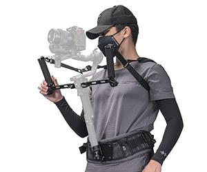 TILTA Lightweight Dual Handle Gimbal Support System for DJI RS2, RSC2, RS3 or RS3 Pro, with Gimbal Support Vest and Dual Handle Bracket GSS-T04-DHB2