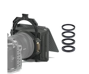 TILTA Mirage Matte Box 95mm Circular Filter Frame for Mirrorless DSLR Cameras, with 67mm/72mm/77mm/82mm Lens Adapter Ring MB-T16