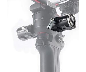 TILTA Right Side NATO Rail to Rosette Adapter for DJI RS2/RS3 pro/RSC2/RS3 Gimbal and Tilta Rosette Extender Arms, with ARRI Standard Rosette Mounting Point and Cold Shoe Receiver TGA-NRA-R