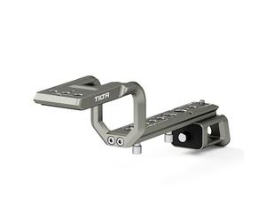 TILTA XLR Extension Bracket for Sony FX3 XLR-H1 Top Handle with Cold Shoe, NATO, 1/4"-20 and 3/8"-16 Threads with Locating Points - Titanium Gray TA-T13-XLR-TG