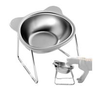 Tilted Cat Bowl - 304 Elevated Stainless Steel Bowls To Pets Nourishing | Multi-Purpose Pet Feeding Tool Designed For Cats Of All Ages Helps Improve And Digestion Indoor Outdoor Camping
