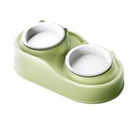 Tilted Cat Food Bowl, 15 Degree Pet Bowl, Raised Pet Water Bowls, Anti Vomiting Pet Feeder with Ceramic Material 15.75 x 8.27 x 4.72 for Small, Medium, and Large Pets (1 Piece)
