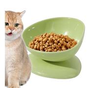 Tilted Cat Food Bowls - 15° Slanted Anti-Slip Cat Dish, Stress-, Anti-Noise Pet Feeding Bowl For Cats And Dogs, Ideal For Comfortable Eating And Digestion, Easy To Clean